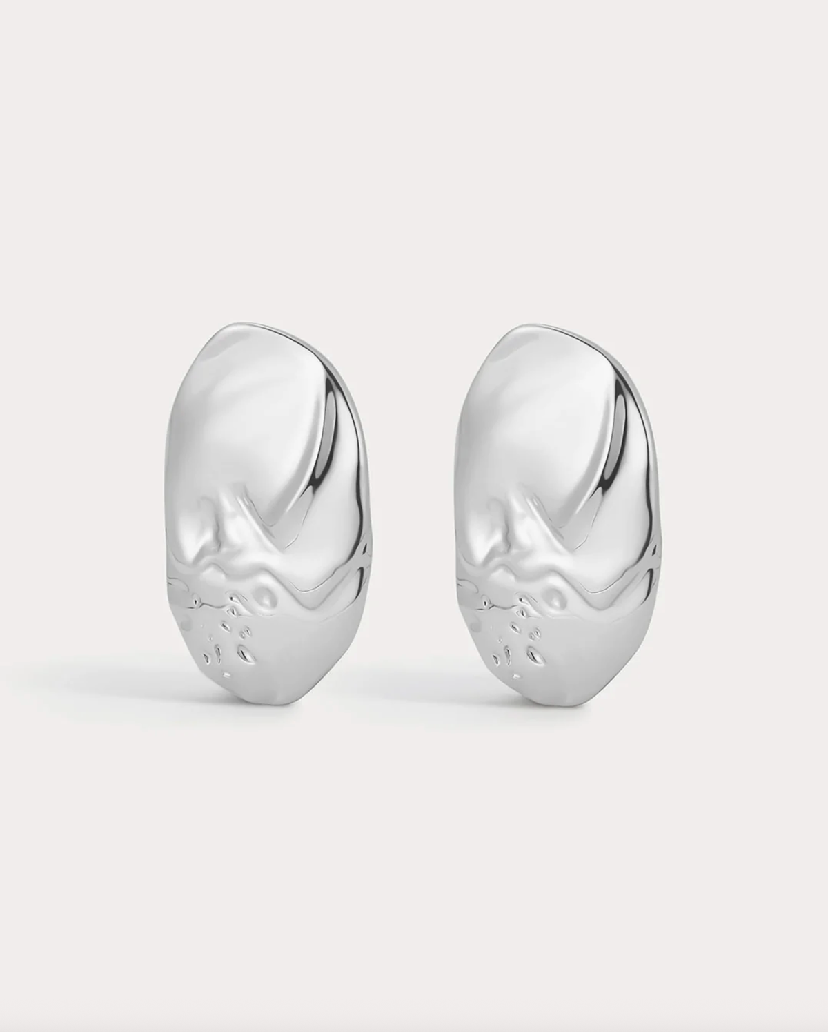 LUV AJ Earrings The Granada Disc Earrings, Silver Soho-Boutique