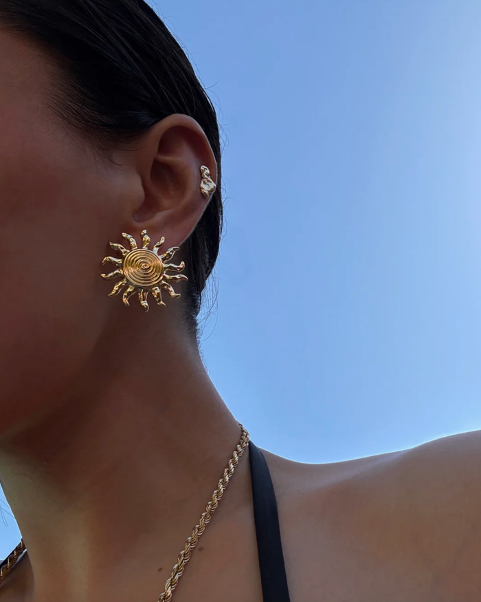 LUV AJ Earrings The Ibiza Sun Earrings, Gold Soho-Boutique