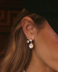 LUV AJ Earrings The Marais Drop Studs, Gold Soho-Boutique
