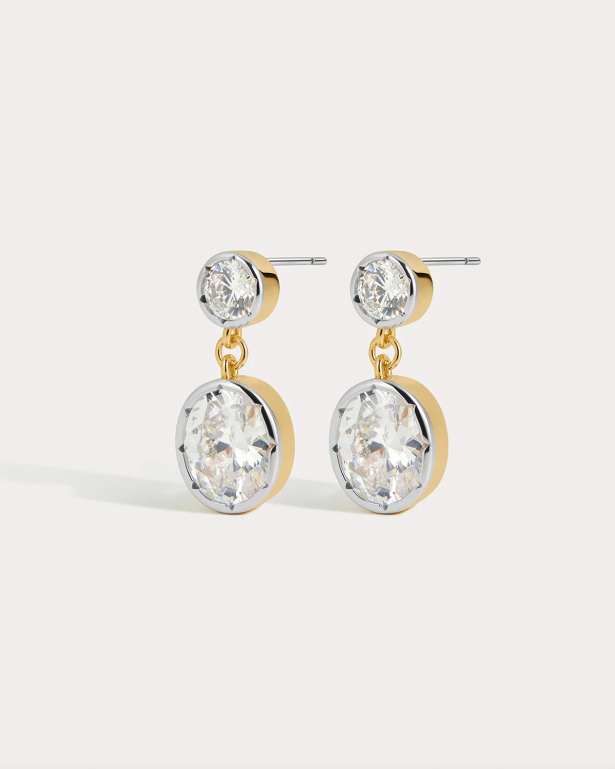 LUV AJ Earrings The Marais Drop Studs, Gold Soho-Boutique