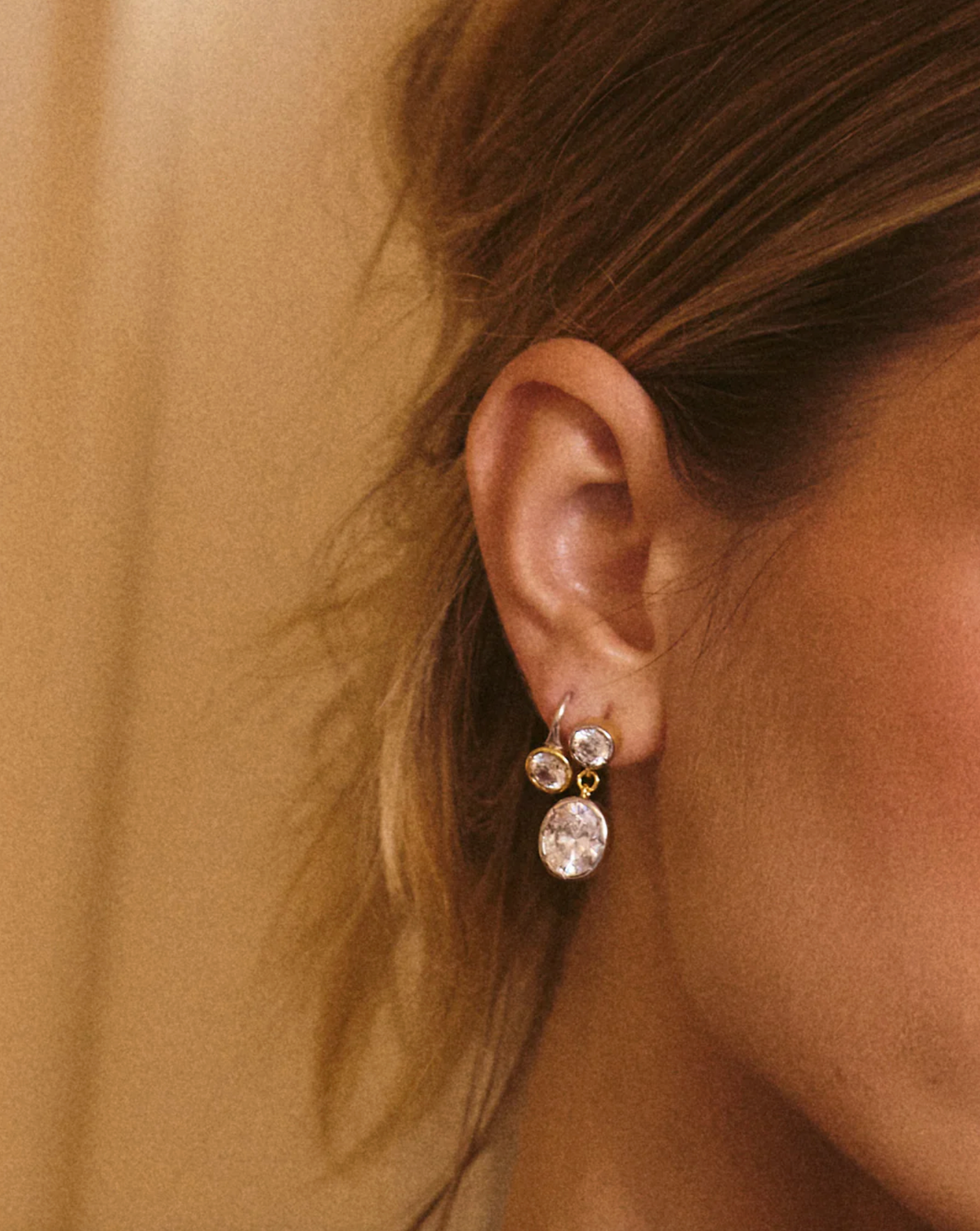 LUV AJ Earrings The Marais Hook Earring, Silver Soho-Boutique