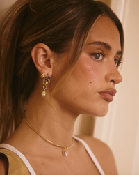 LUV AJ Earrings The Margaux Knot Hoops, Gold Soho-Boutique