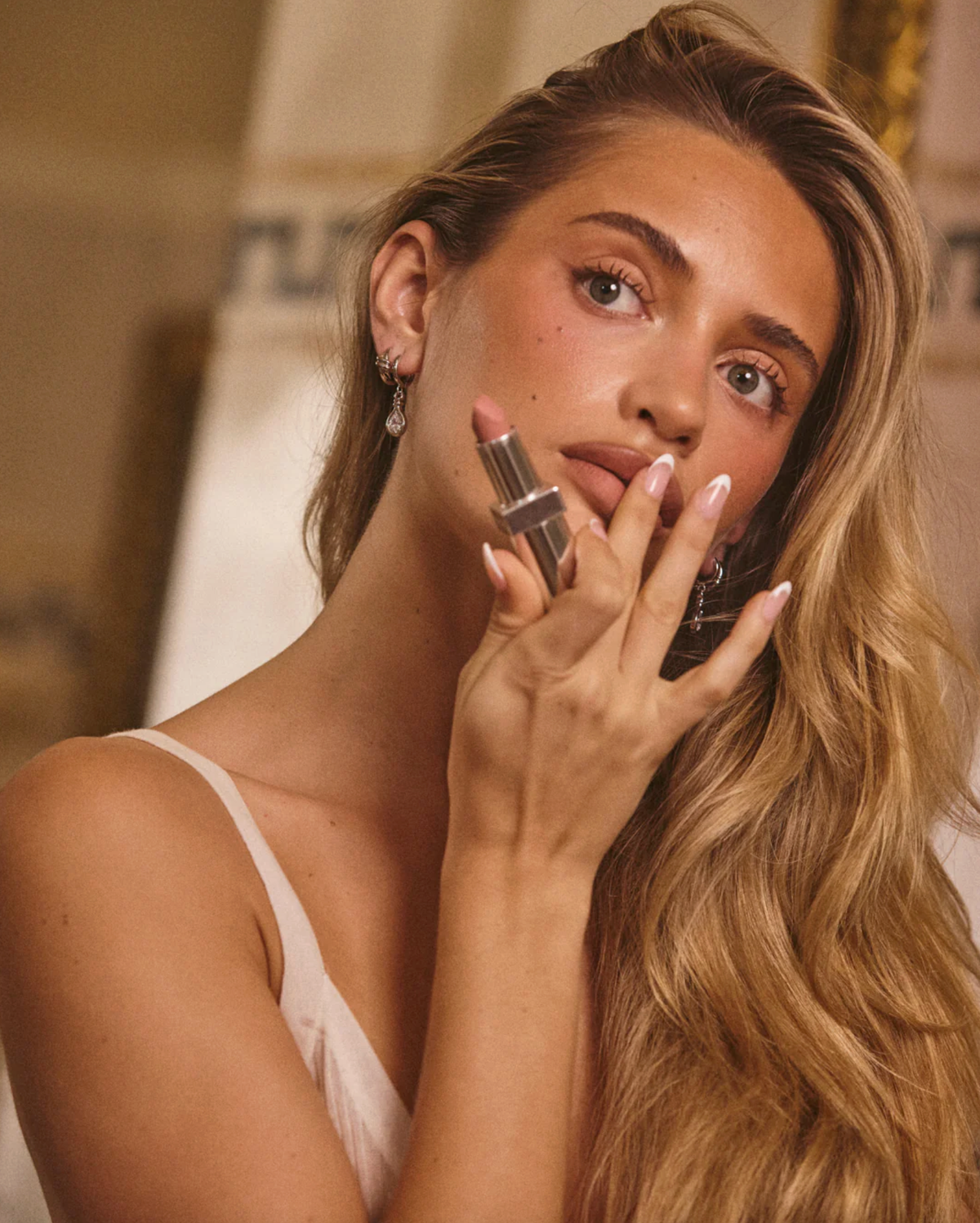 LUV AJ Earrings The Margaux Knot Hoops, Silver Soho-Boutique