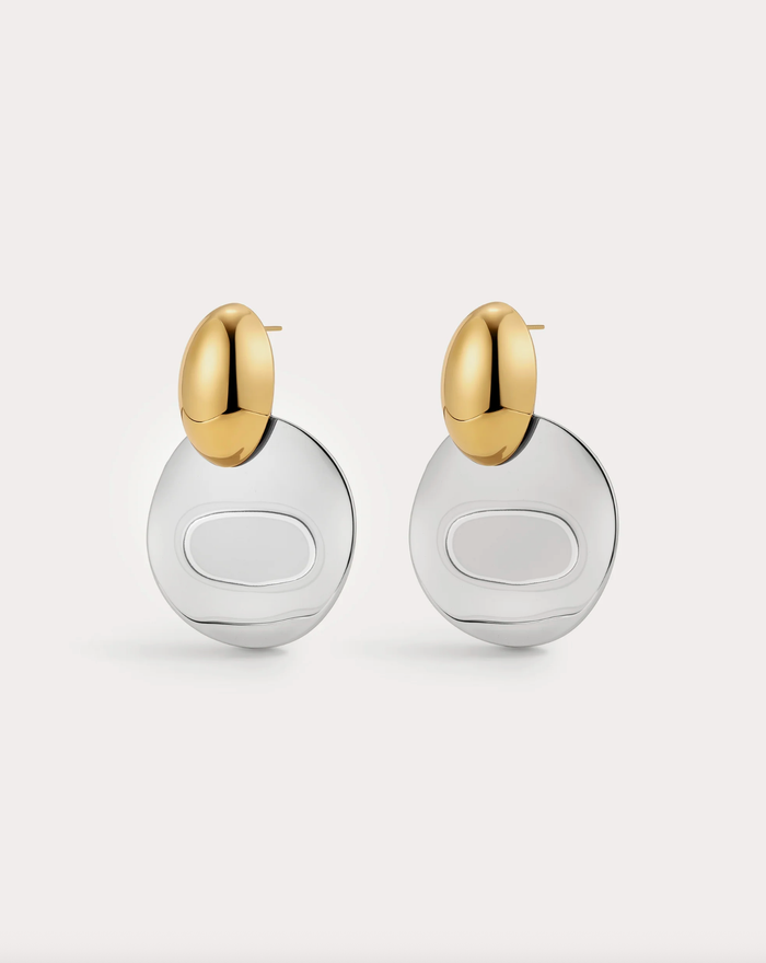 LUV AJ Earrings The Menorca Earrings, Two-Tone Soho-Boutique