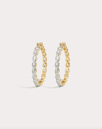 LUV AJ Earrings The Palais Eternity Hoops, Gold Soho-Boutique
