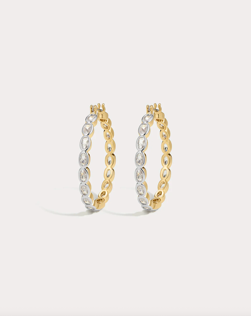 LUV AJ Earrings The Palais Eternity Hoops, Gold Soho-Boutique