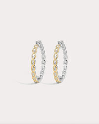 LUV AJ Earrings The Palais Eternity Hoops, Silver Soho-Boutique