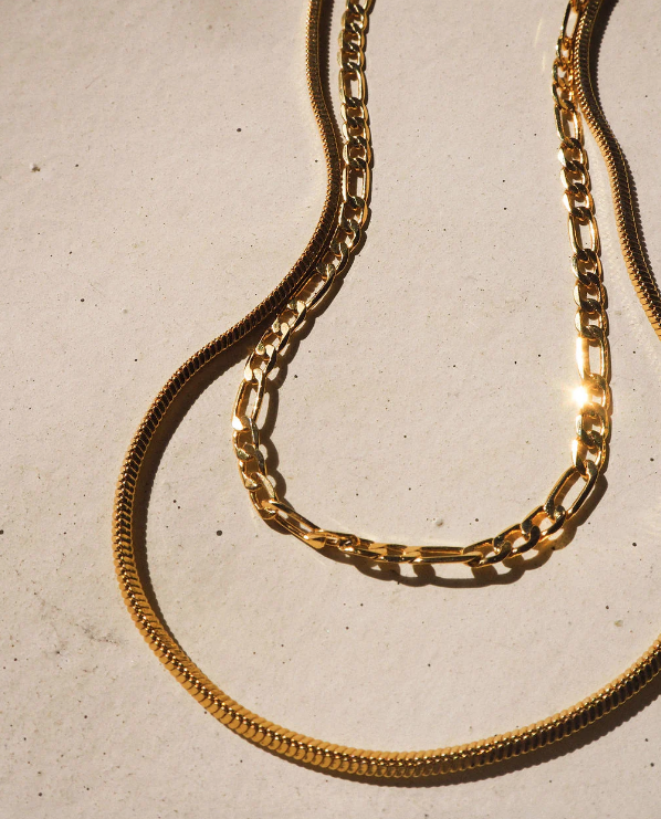 LUV AJ Necklace Cecilia Chain Necklace, Gold Soho-Boutique