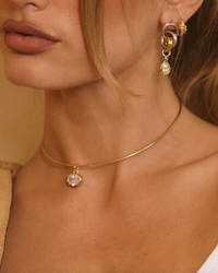 LUV AJ Necklace The Marais Pendant Wire Necklace, Gold Soho-Boutique