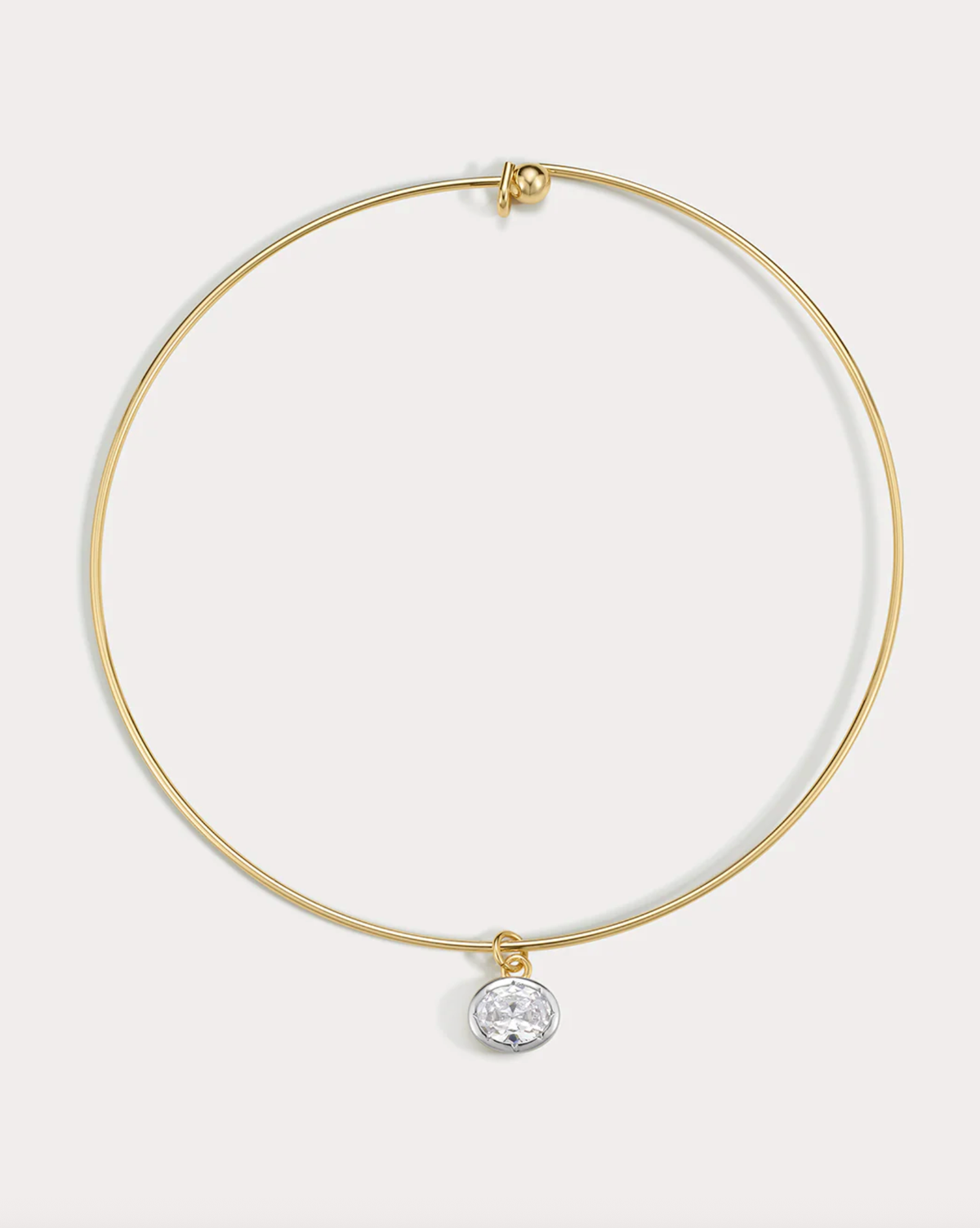LUV AJ Necklace The Marais Pendant Wire Necklace, Gold Soho-Boutique