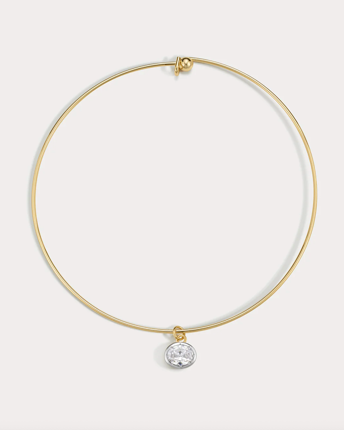 LUV AJ Necklace The Marais Pendant Wire Necklace, Gold Soho-Boutique
