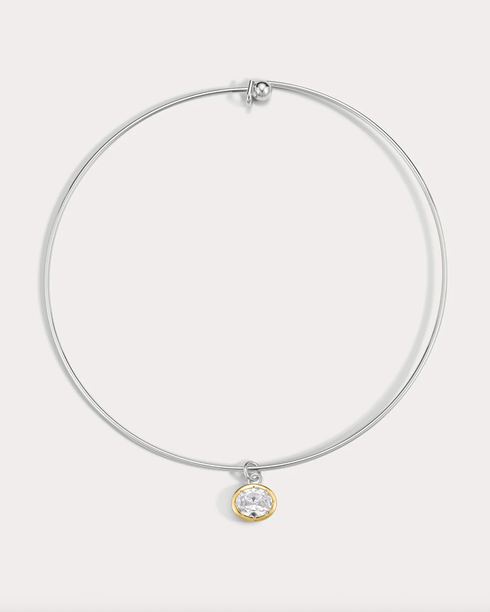 LUV AJ Necklace The Marais Pendant Wire Necklace, Silver Soho-Boutique