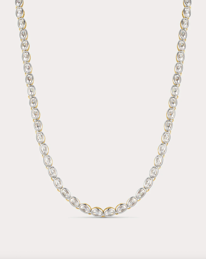 LUV AJ Necklace The Palais Tennis Necklace, Gold Soho-Boutique