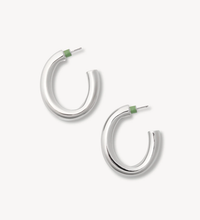 MACHETE Earrings 1.5" Perfect Oval Hoops Soho-Boutique