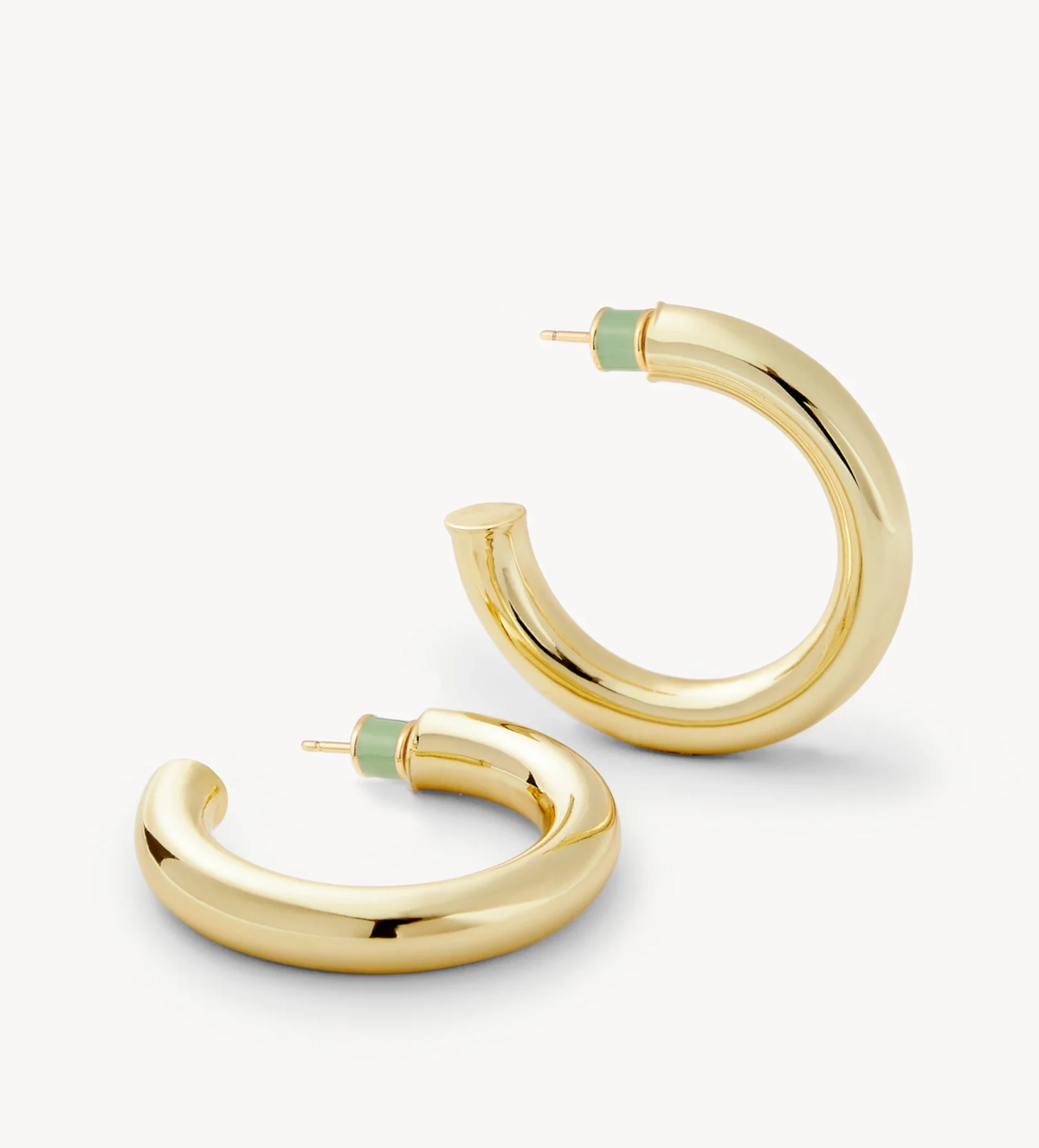 MACHETE Earrings 1" Perfect Hoops, Gold Soho-Boutique
