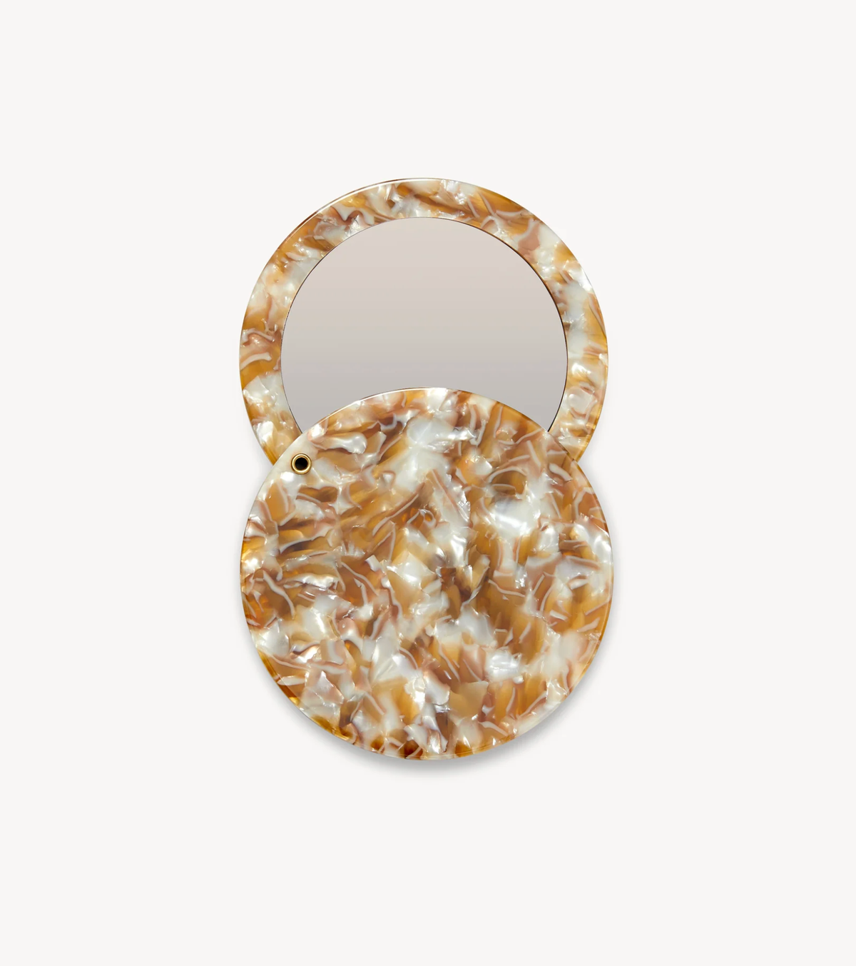 MACHETE Hair Accessory Circle Mirror, Baja Tortoise Soho-Boutique