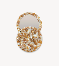 MACHETE Hair Accessory Circle Mirror, Baja Tortoise Soho-Boutique
