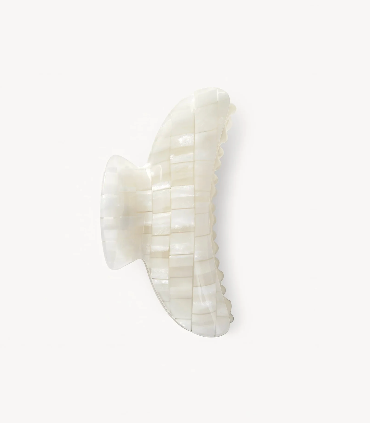 MACHETE Hair Accessory Grande Heirloom Claw, Opalite Shell Checker Soho-Boutique
