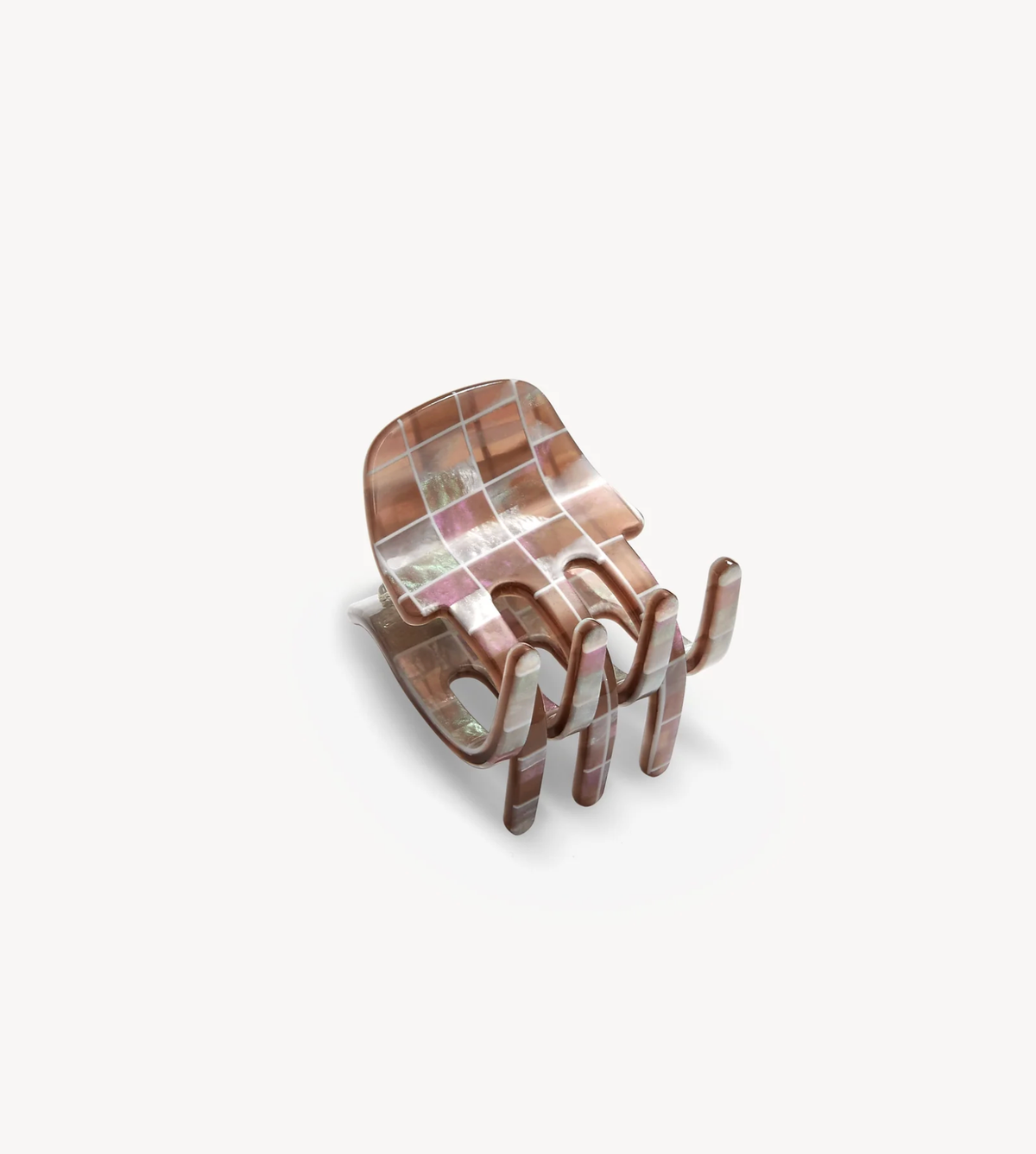 MACHETE Hair Accessory Mini Claw, Brown Shell Checker Soho-Boutique