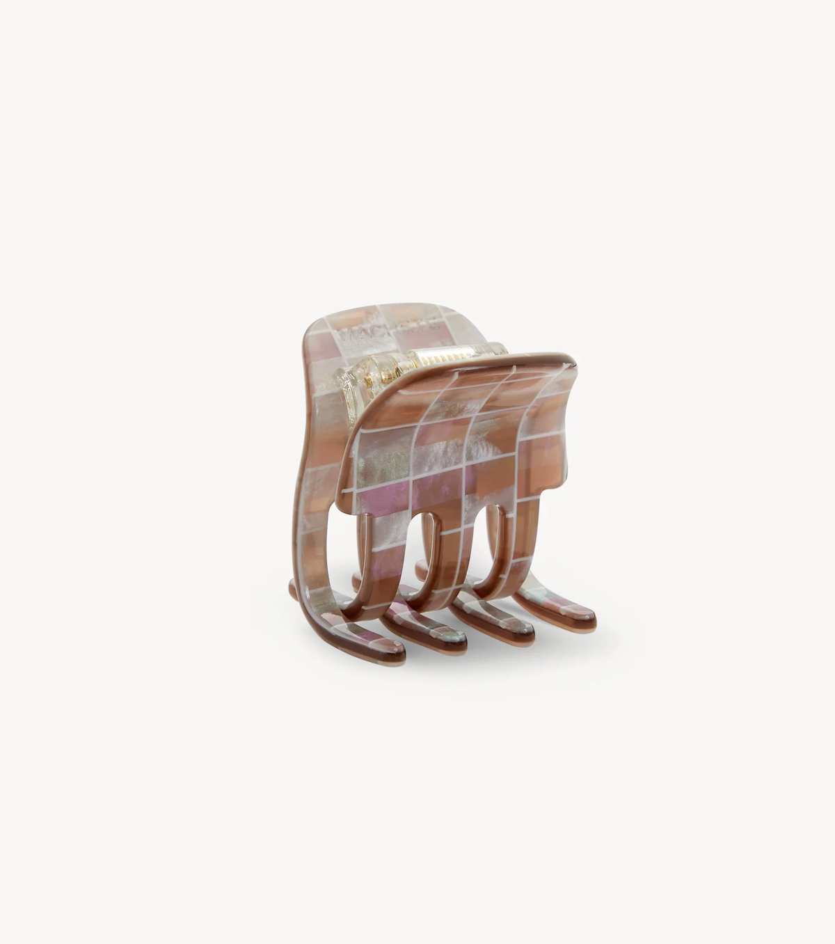 MACHETE Hair Accessory Mini Claw, Brown Shell Checker Soho-Boutique