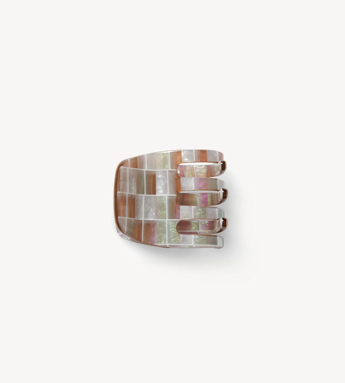 MACHETE Hair Accessory Mini Claw, Brown Shell Checker Soho-Boutique