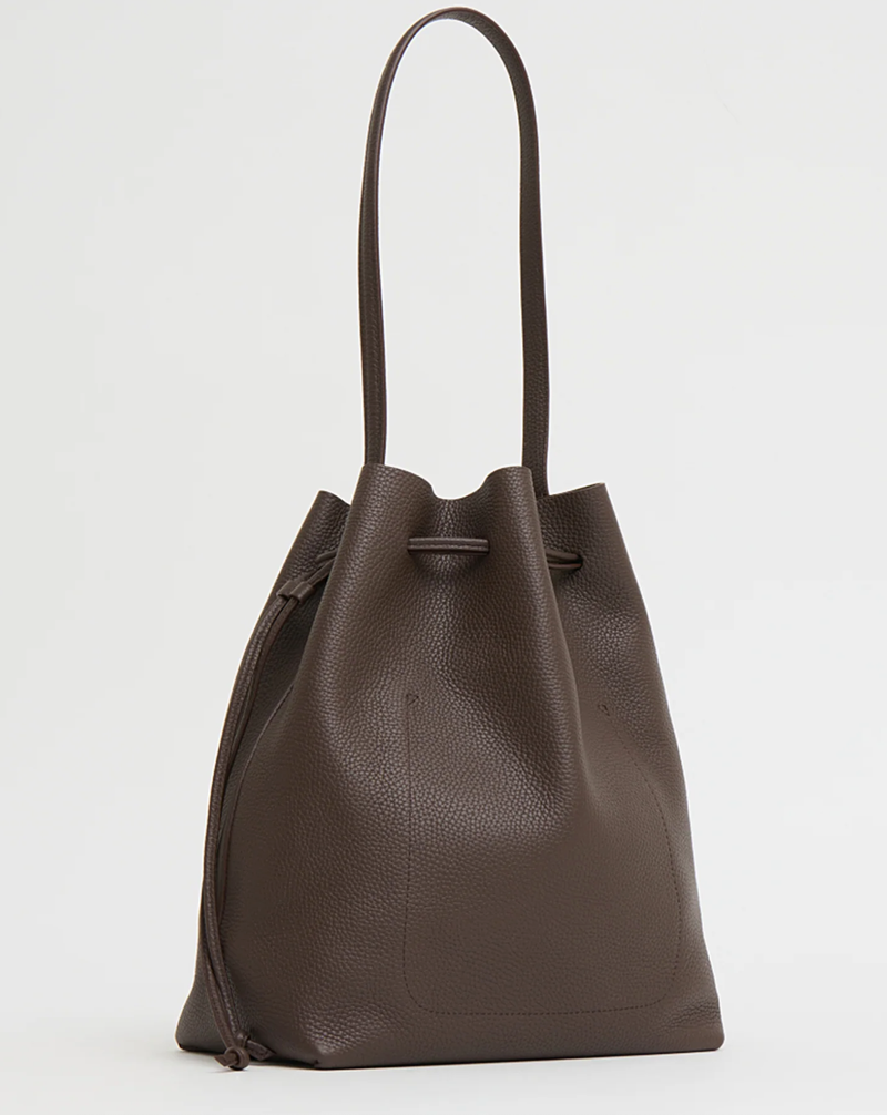 MANSUR GAVRIEL bag Drawstring Cabas, Chocolate Soho-Boutique