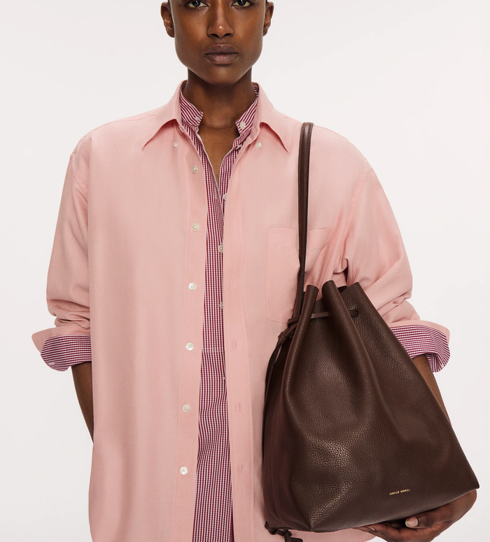 MANSUR GAVRIEL bag Drawstring Cabas, Chocolate Soho-Boutique