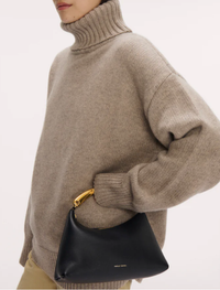 MANSUR GAVRIEL bag Metal Handle Rhea, Black Soho-Boutique