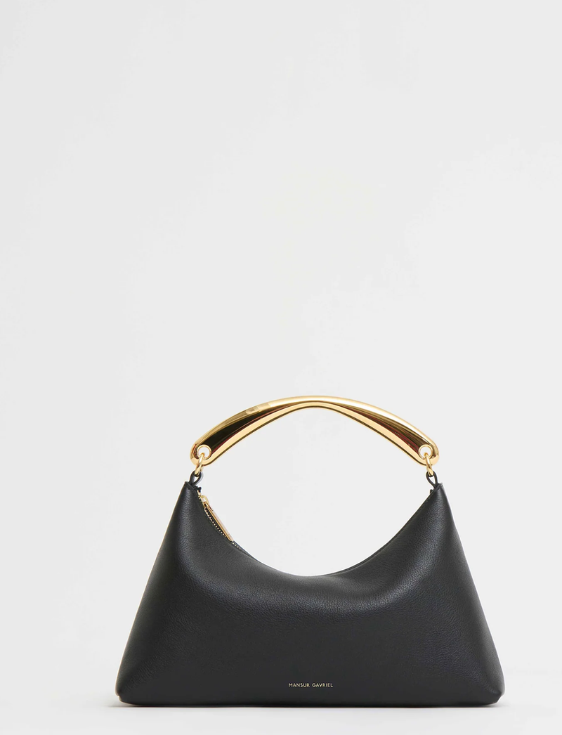 MANSUR GAVRIEL bag Metal Handle Rhea, Black Soho-Boutique