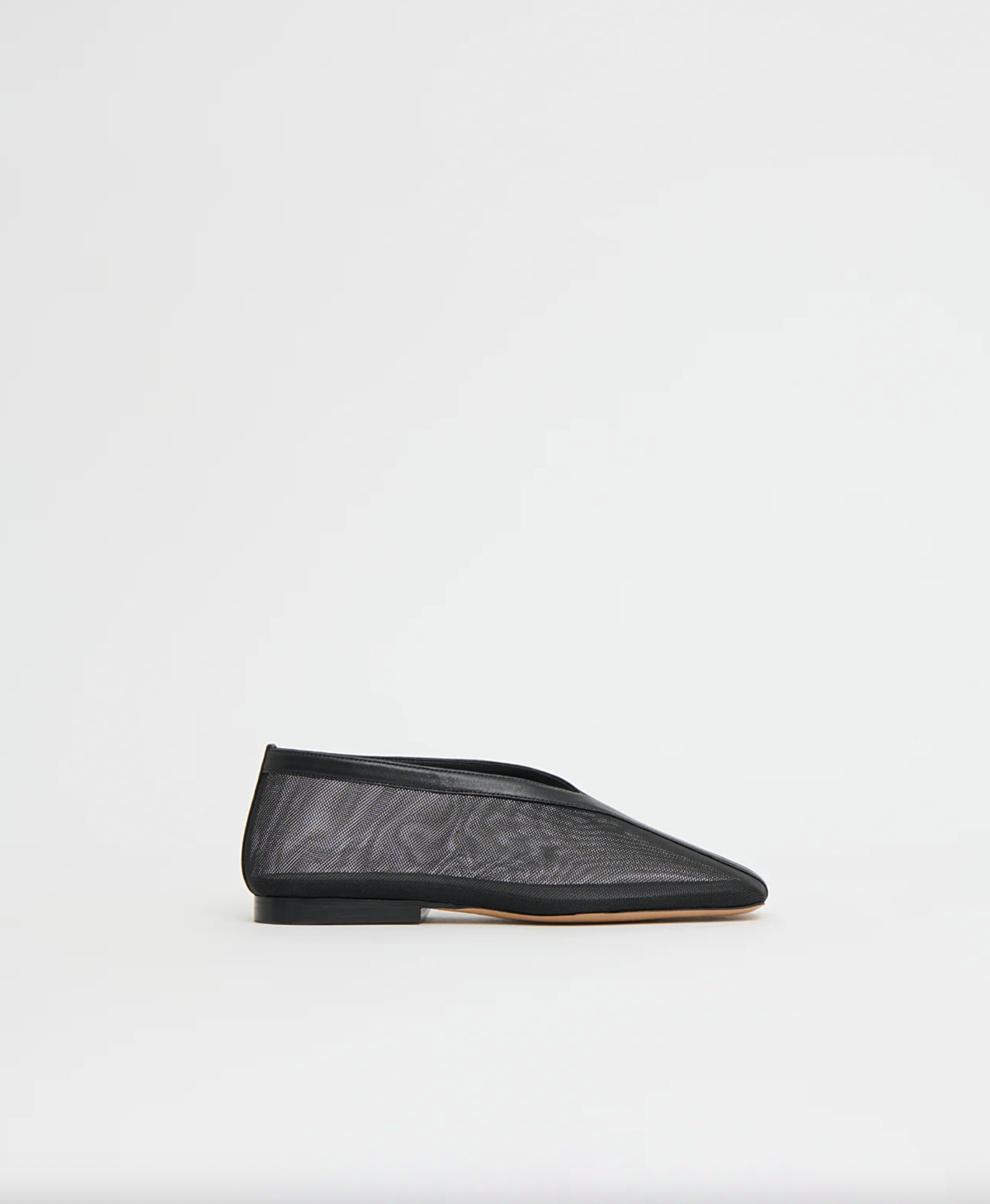 MANSUR GAVRIEL Shoe Contorno Square V, Black Soho-Boutique