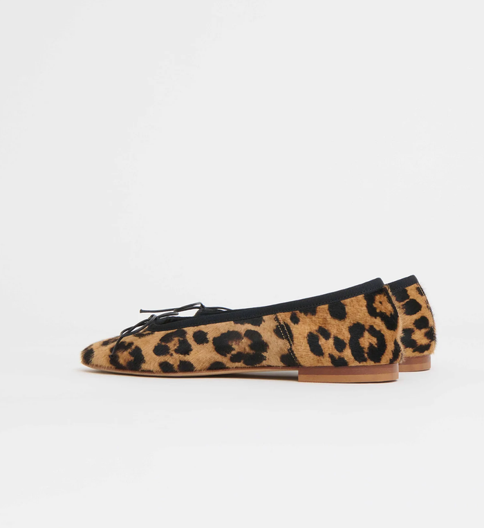MANSUR GAVRIEL Shoe Dance Ballerina, Leopard/Black Soho-Boutique