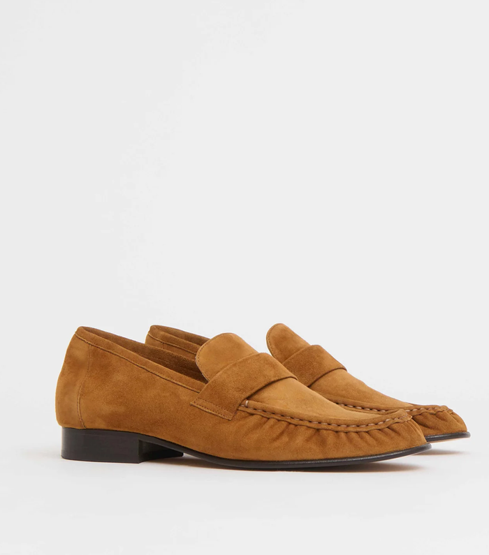 MANSUR GAVRIEL Shoe Ruched Loafer, Saddle Soho-Boutique