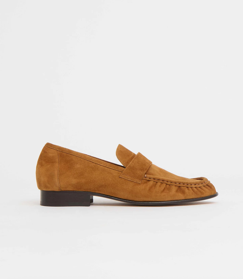 MANSUR GAVRIEL Shoe Ruched Loafer, Saddle Soho-Boutique