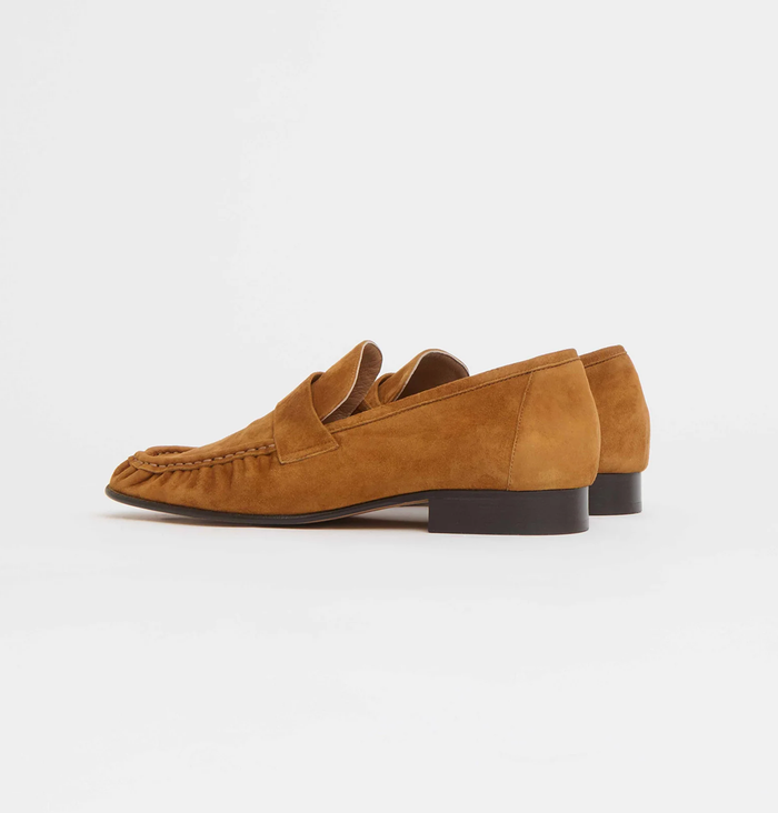 MANSUR GAVRIEL Shoe Ruched Loafer, Saddle Soho-Boutique