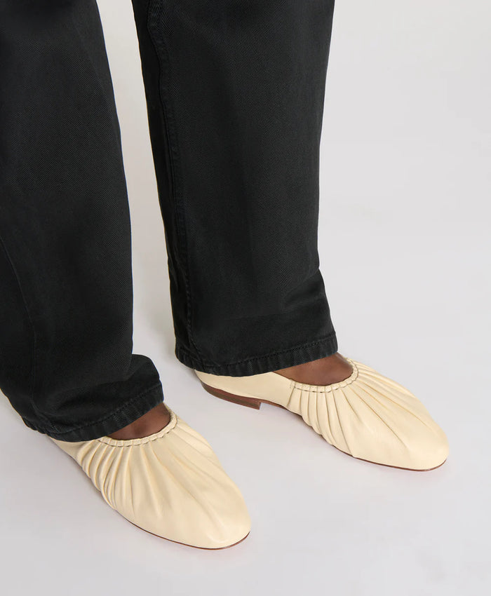 MANSUR GAVRIEL Shoes Ruched Ballerina, Jasmine Soho-Boutique