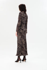 Maria Cher Dress Alvarez Sara Midi Dress, Dark Brown Soho-Boutique