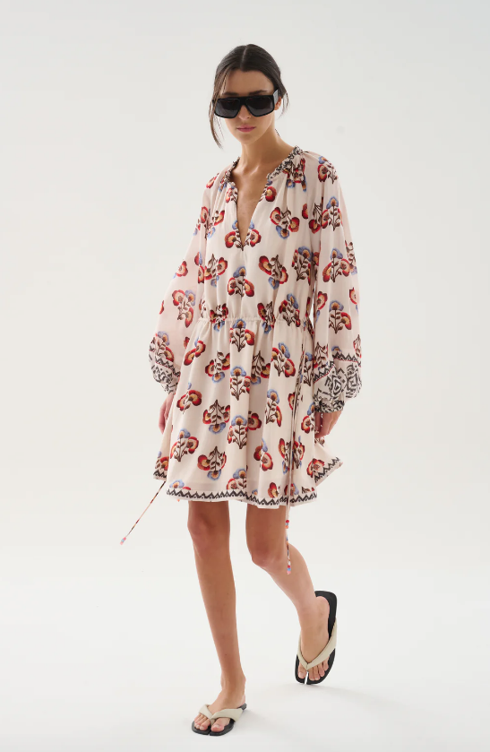 Maria Cher Dress Caballito Vito Short Dress, Ecru Soho-Boutique