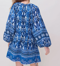 Maria Cher Dress Delancey Vito Short Dress, Blue Vibes Soho-Boutique