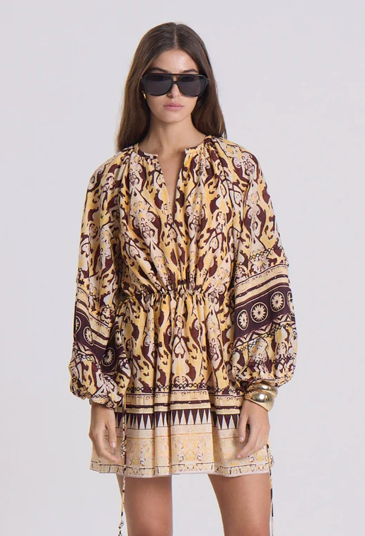 Maria Cher Dress Delancey Vito Short Dress, Yellow Vibes Soho-Boutique