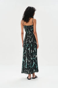 Maria Cher Dresses Castelli Toribia Midi Dress, Green Soho-Boutique