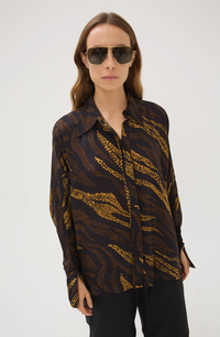 Maria Cher Shirt Bowie Clary Shirt, Brown Soho-Boutique