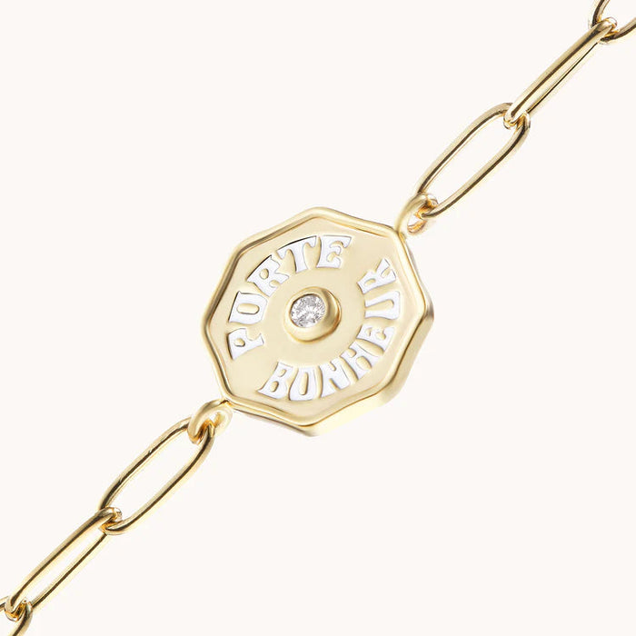 Marlo Laz Bracelet Petite PB Bracelet, White Diamond Soho-Boutique