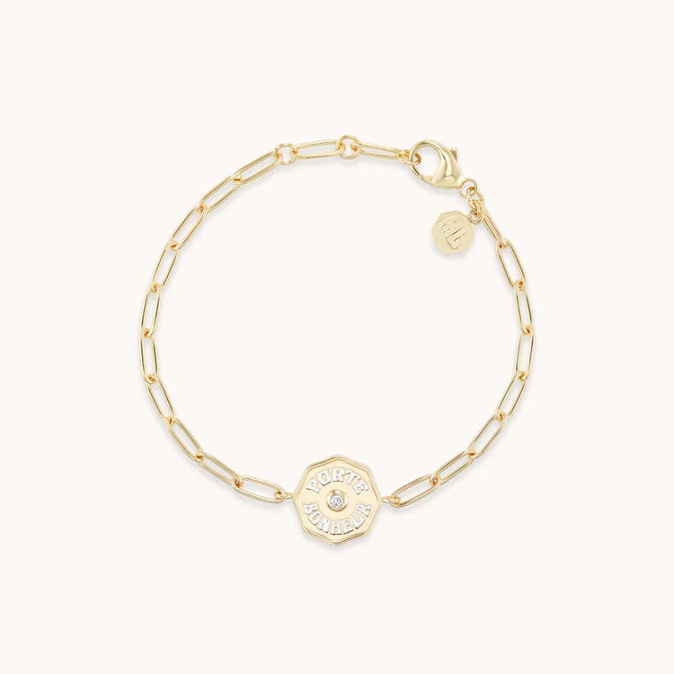 Marlo Laz Bracelet Petite PB Bracelet, White Diamond Soho-Boutique