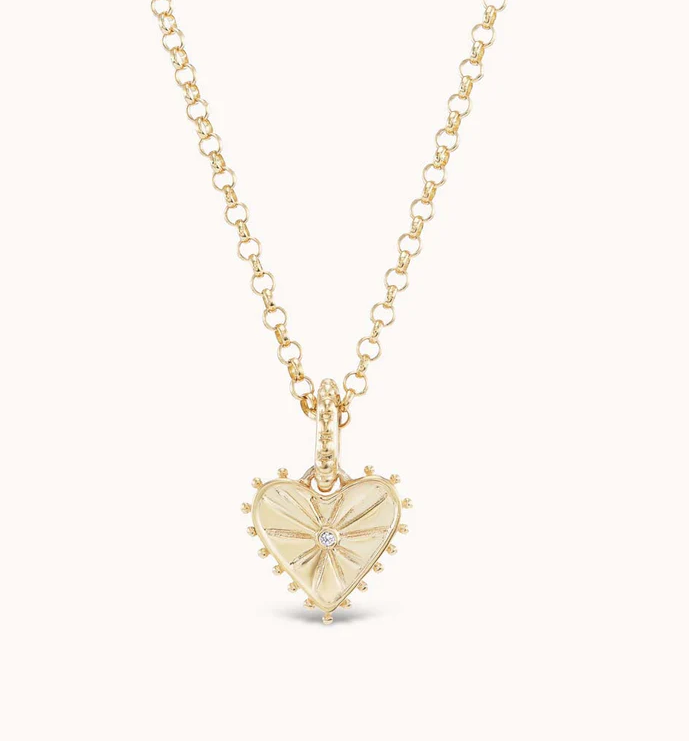 Marlo Laz Necklace Mini Dangling Heart Charm Necklace Soho-Boutique