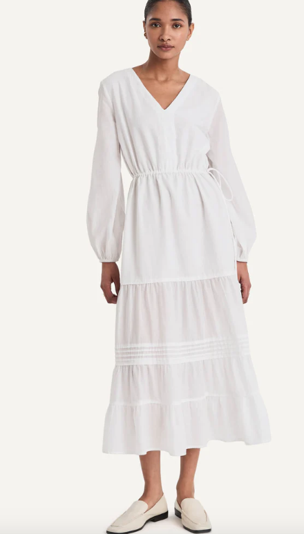 Merlette Dress Eze Dress, White Soho-Boutique