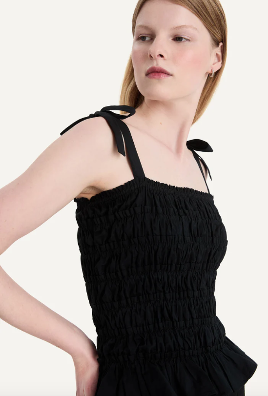 Merlette Top Morgon Top, Black Soho-Boutique