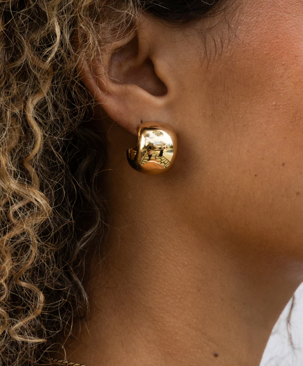 MIRANDA FRYE Earrings Camilla Hoops, Yellow Gold Soho-Boutique
