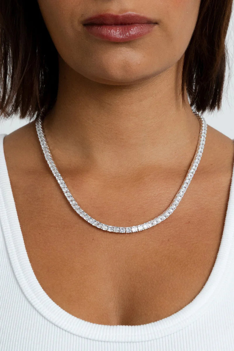 MIRANDA FRYE Necklace Audrey Necklace, Silver Soho-Boutique