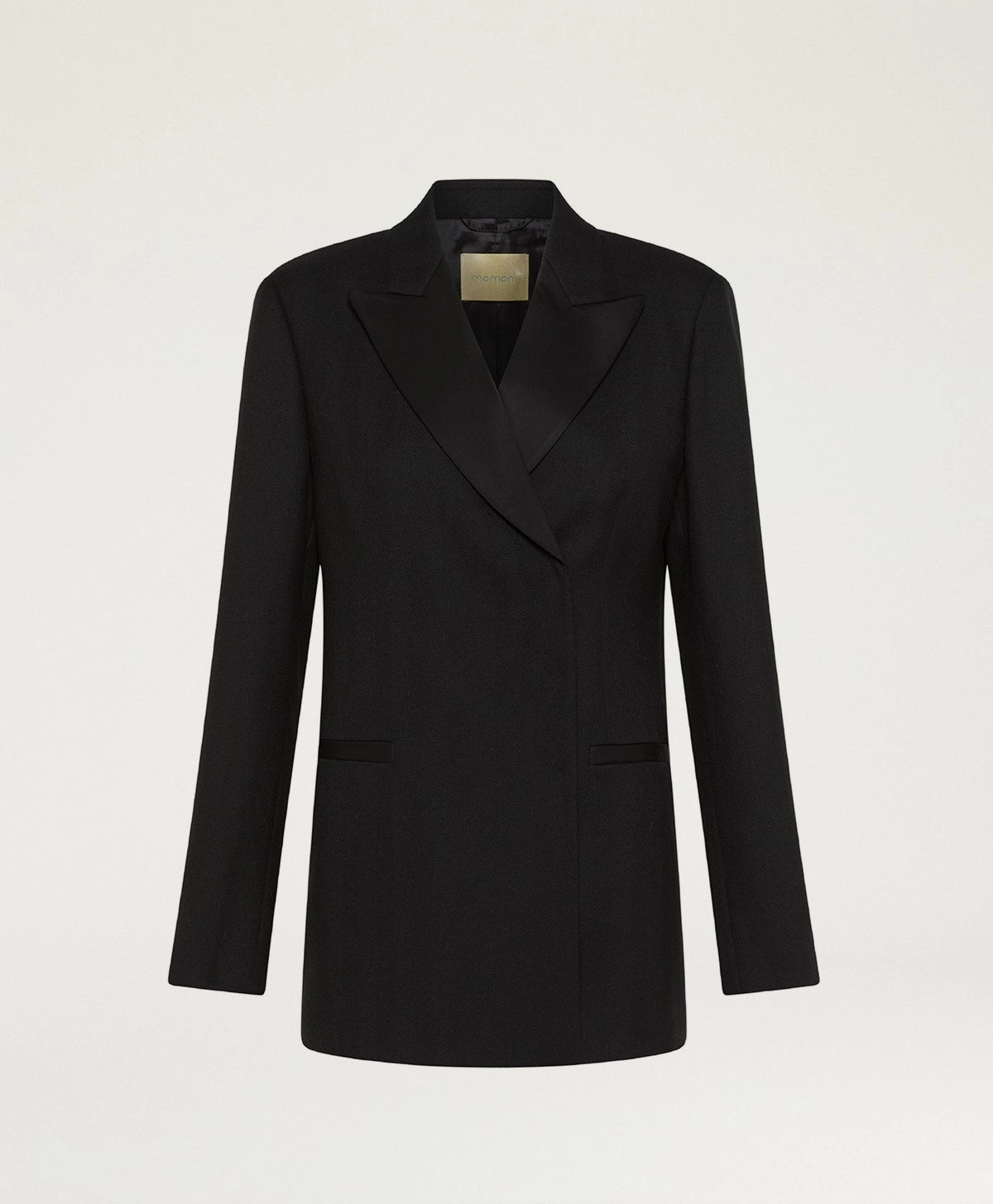 Momoni Blazer Lovelace Jacket, Black Soho-Boutique