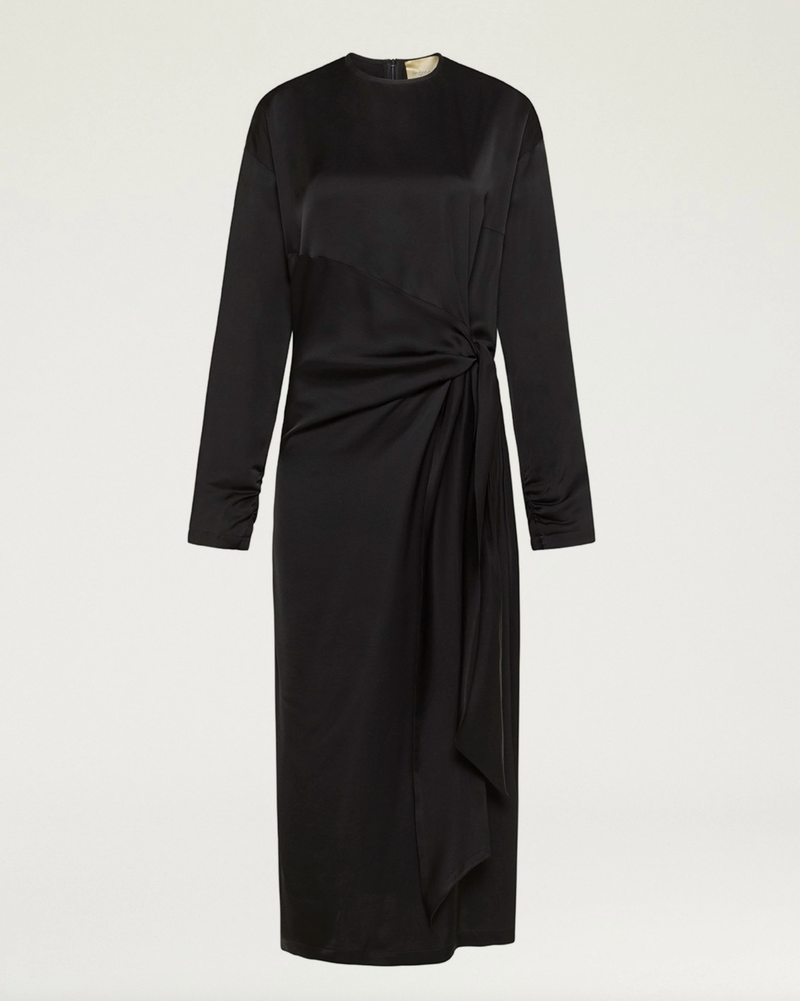 Momoni Dress Lotus Dress, Nero Soho-Boutique